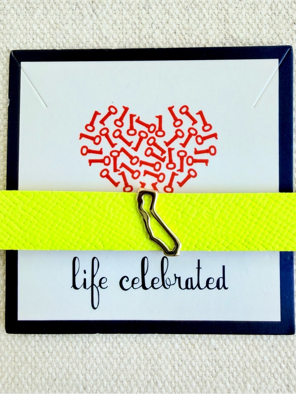*California state outline Charm* KEEP COLLECTIVE Retired Gold